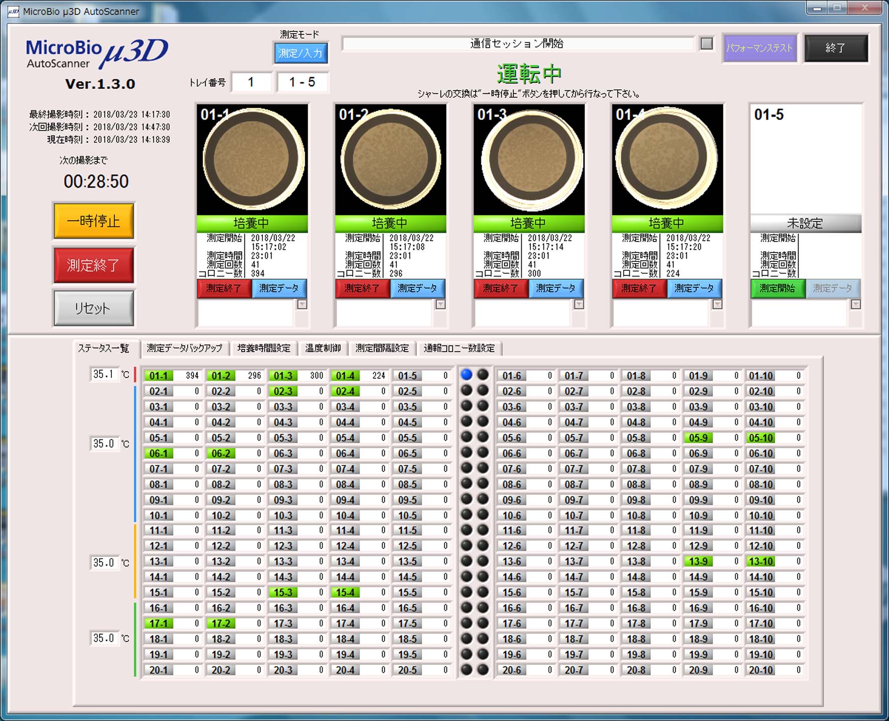 Microbial detection for 200 membrane filters is fully automated.